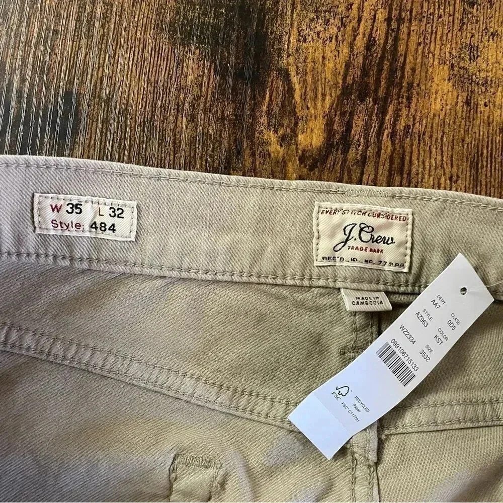 J.Crew Straight-fit garment-dyed five-pocket pant